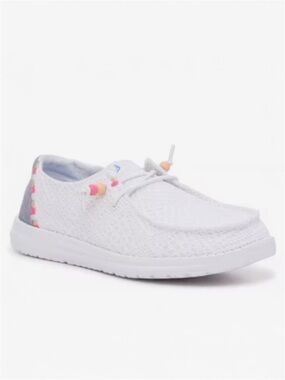 HEY DUDE Wendy Boho Crochet Slip-On Sneaker Youth 4; Women’s EU 36 (5.5-6)